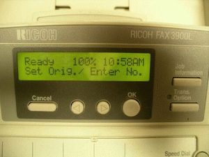 ремонт принтера RICOH FAX3900L