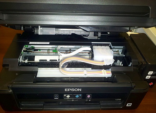 Прокачка чернил epson l210