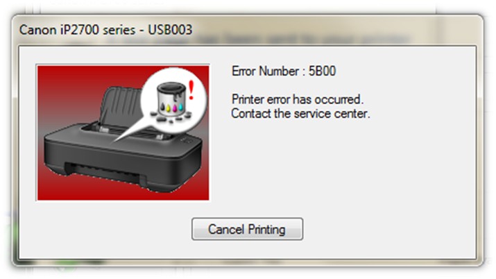 ошибка canon 5b00